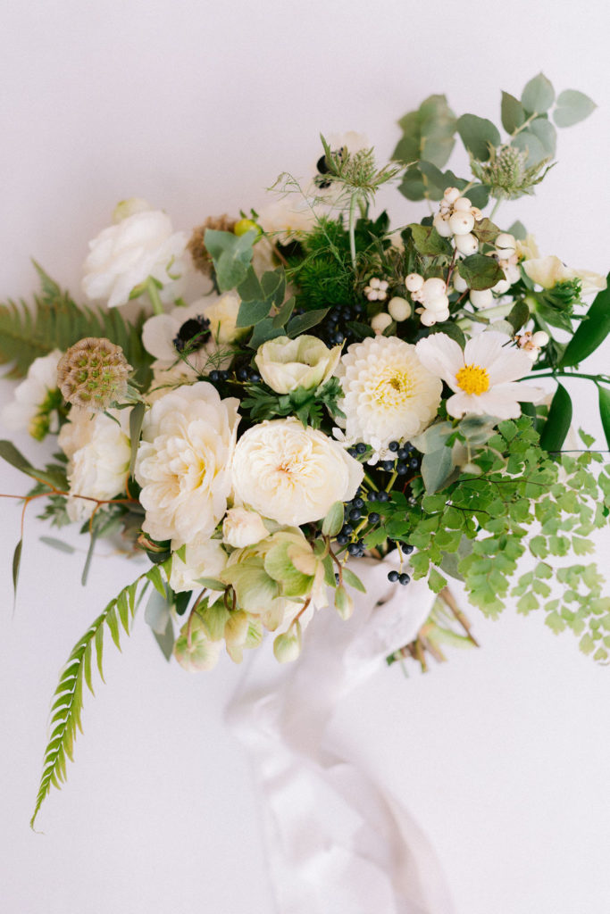 Greenery Galore: Fern Wedding Bouquet, Wall & Succulents ...